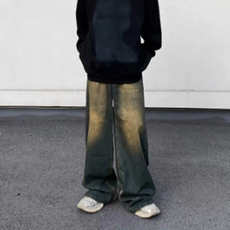 Men's Vintage Gradient Old Jeans