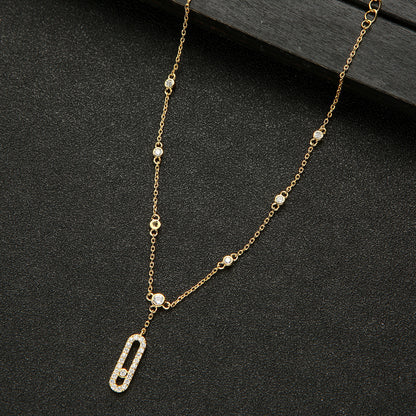 Simple Micro Inlaid Zircon All-match Anklet Trendy Jewelry