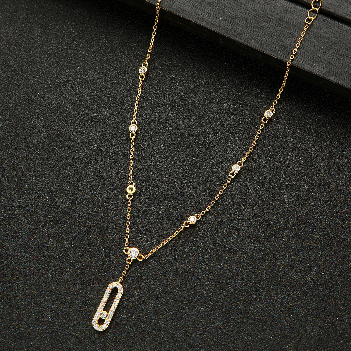 Simple Micro Inlaid Zircon All-match Anklet Trendy Jewelry