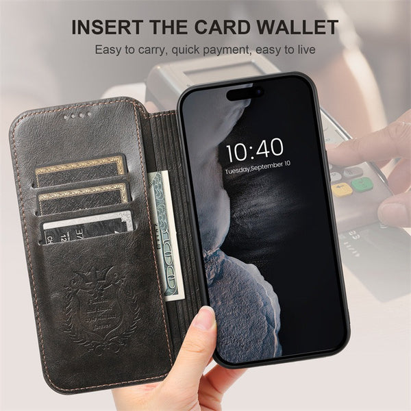 Phone Case Magnetic Wireless Charger Card Holster