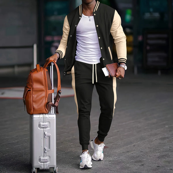 Autumn Winter Men’s Sporty Cardigan Tracksuit.