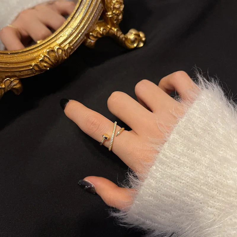 خاتم زركونيا كلاسيكي للزوجين