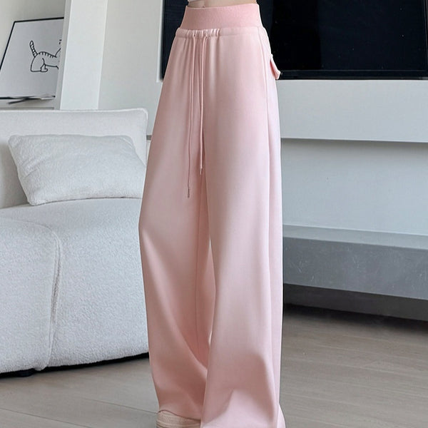 Loose Drooping Straight-leg Pants Sweatpants High Waist Slimming American Wide Leg Pants