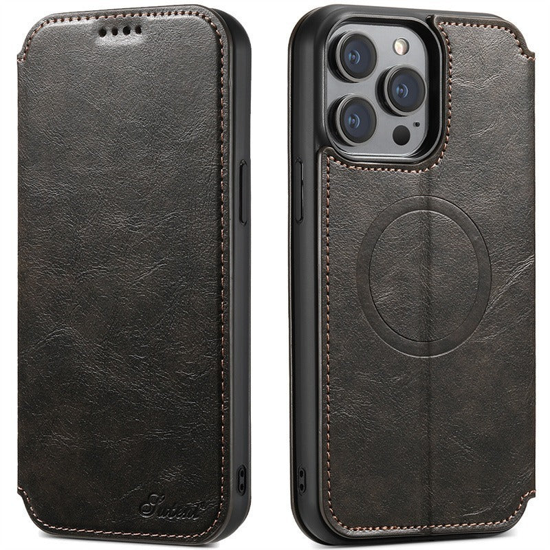 Phone Case Magnetic Wireless Charger Card Holster
